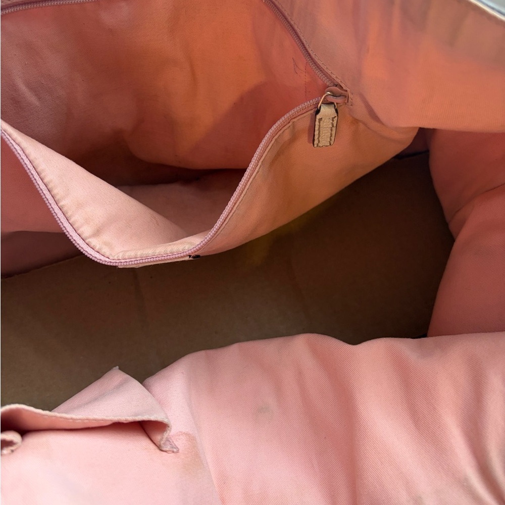 Gucci GG Canvas Tote & Wallet Set Pink Beige Monogram Vintage Luxury Bundle - Picture 12 of 16
